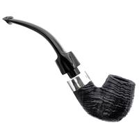 Irish Seconds Sandblasted Bent Apple with Silver Army Mount P-Lip (1)