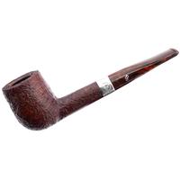 Irish Seconds Sandblasted Billiard with Silver Band Fishtail (2) (9mm)