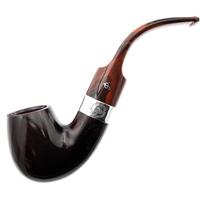 Irish Seconds Smooth Bent Billiard with Silver Band Fishtail (2)