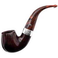 Irish Seconds Smooth Bent Billiard with Silver Band Fishtail (2)