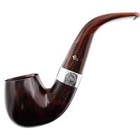 Irish Seconds Smooth Bent Billiard with Silver Band Fishtail (2)
