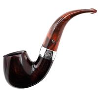 Irish Seconds Smooth Bent Billiard with Silver Band Fishtail (2)