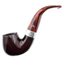Irish Seconds Smooth Bent Billiard with Silver Band Fishtail (2)