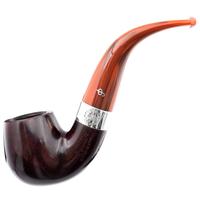 Irish Seconds Smooth Bent Billiard with Silver Band Fishtail (2)