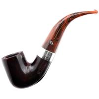 Irish Seconds Smooth Bent Billiard with Silver Band Fishtail (2)