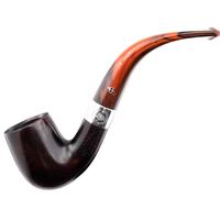 Irish Seconds Smooth Bent Billiard with Silver Band Fishtail (2)