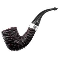 Irish Seconds Rusticated Bent Billiard with Silver Band P-Lip (2)