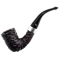 Irish Seconds Rusticated Bent Billiard with Silver Band P-Lip (2)