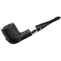 Irish Seconds Sandblasted Billiard with Silver Band P-Lip (1)
