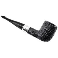 Irish Seconds Sandblasted Billiard with Silver Band P-Lip (1)