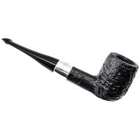 Irish Seconds Sandblasted Billiard with Silver Band P-Lip (1) (9mm)