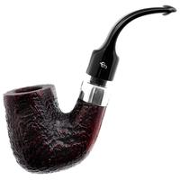 Irish Seconds Sandblasted Bent Billiard with Silver Army Mount P-Lip (1)