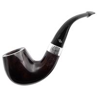 Irish Seconds Smooth Bent Billiard with Silver Band P-Lip (2)
