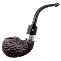 Irish Seconds Rusticated Bent Apple with Silver Band P-Lip (2) (9mm)