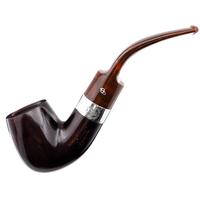 Irish Seconds Smooth Bent Billiard with Silver Band Fishtail (2)