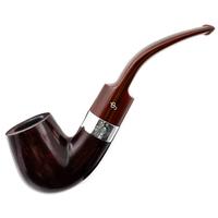 Irish Seconds Smooth Bent Billiard with Silver Band Fishtail (2)