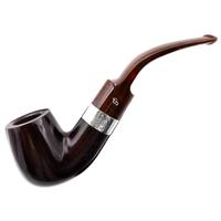 Irish Seconds Smooth Bent Billiard with Silver Band Fishtail (2)
