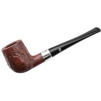 Irish Seconds Sandblasted Billiard with Silver Band Fishail (2)