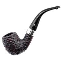Irish Seconds Rusticated Bent Billiard with Silver Band P-Lip (2)
