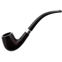 Irish Seconds Smooth Bent Billiard with Silver Band Fishtail (3)