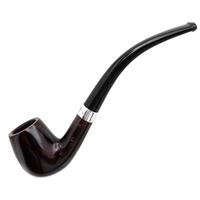 Irish Seconds Smooth Bent Billiard with Silver Band Fishtail (3)