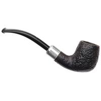 Musico Sandblasted Bent Billiard with Silver