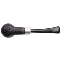 Musico Sandblasted Bent Billiard with Silver