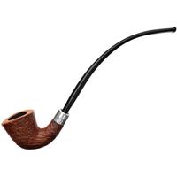 Musico Sandblasted Petite Churchwarden Bent Dublin with Silver (Floodlight)