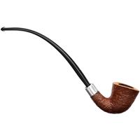 Musico Sandblasted Petite Churchwarden Bent Dublin with Silver (Floodlight)