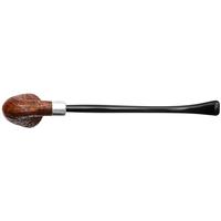 Musico Sandblasted Petite Churchwarden Bent Dublin with Silver (Floodlight)