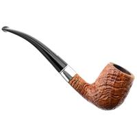Musico Sandblasted Bent Billiard with Silver (Floodlight Special)