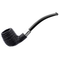 Musico Sandblasted Bent Billiard with Silver