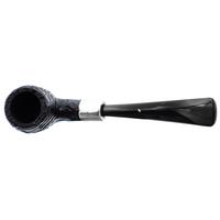 Musico Sandblasted Bent Billiard with Silver