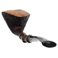 Il Duca Partially Sandblasted Bent Dublin with Bamboo (B)