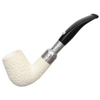 Barling Ivory Spigot Rusticated Bent Billiard (1812) with Silver (9mm)