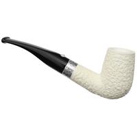 Barling Ivory Rusticated Bent Billiard with Silver (1812)  (9mm)