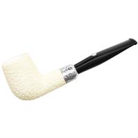 Barling Ivory 1812 Meerschaum Rusticated with Silver (with Case) (9mm)
