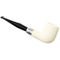 Barling Ivory 1812 Meerschaum Rusticated with Silver (with Case) (9mm)