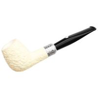 Barling Ivory 1812 Meerschaum Rusticated with Silver (with Case) (9mm)