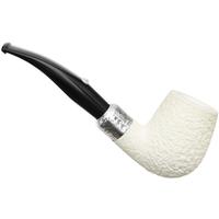 Barling Ivory Rusticated Bent Billiard with Silver Army Mount (1812) (9mm)