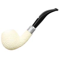 Barling Ivory 1812 Meerschaum Rusticated with Silver (with Case) (9mm)