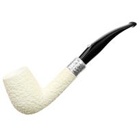 Barling Ivory Rusticated Bent Billiard with Silver Army Mount (1812) (9mm)