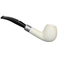 Barling Ivory Smooth Bent Apple with Silver Army Mount (1812) (9mm)