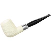 Barling Ivory 1812 Meerschaum Rusticated with Silver Cap (with Case) (9mm)