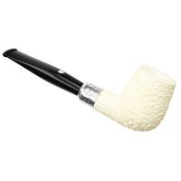 Barling Ivory 1812 Meerschaum Rusticated with Silver Cap (with Case) (9mm)