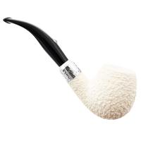 Barling Ivory 1812 Meerschaum Rusticated Bent with Silver (with Case) (9mm)