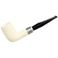 Barling Ivory 1812 Meerschaum Rusticated with Silver (with Case) (9mm)