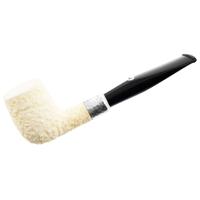 Barling Ivory 1812 Meerschaum Rusticated with Silver (with Case) (9mm)