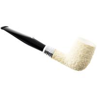 Barling Ivory 1812 Meerschaum Rusticated with Silver (with Case) (9mm)