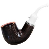White Elephant Ebony & Ivory Smooth Bent Billiard (9mm)